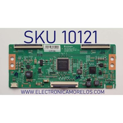 T-CON PARA TV HISENSE / NUMERO DE PARTE 6971L-6393A / 6970C-0805A / V19_UHD_TM120_V0.3 / DISPLAY LC650EQQ(SM)(A3) / MODELO 65R6E4	